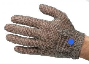 Купить Перчатки кольчужные с метал. ремешком синие WILCOFLEX L с доставкой по Дальнему Востоку - компания Биомикс