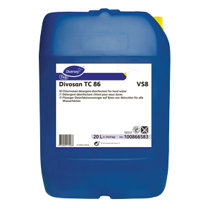 Divosan TC86 - хлорсодержащее дезинфицирующее моющее средство для использования в жесткой воде