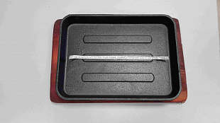 Сковорода чугун на подставке прямоугольная 23х17 см MVQ 71068-L