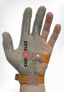 Купить Перчатки кольчужные на 3 пальца оранж. Euroflex Comfort 9590-35 с доставкой по Дальнему Востоку - компания Биомикс