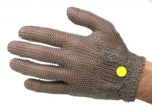 Купить Перчатки кольчужные с метал. ремешком желтые WILCOFLEX XL с доставкой по Дальнему Востоку - компания Биомикс