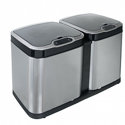 Ведро для раздельного сбора мусора, сенсорное, 2 емкости, Foodatlas  JAH-8520, 14л (7+7)