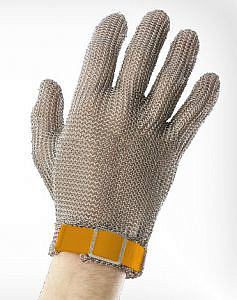 Перчатки кольчужные с полиэстер. ремешком оранж. Euroflex Comfort 9590-5r